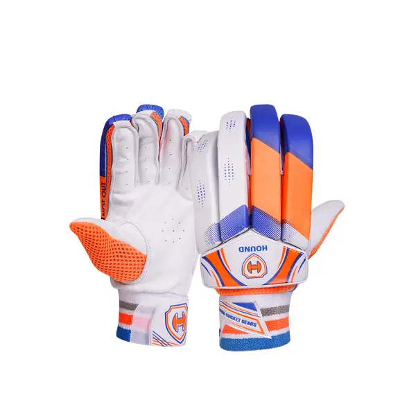 HOUND 91 Not Out Cricket Batting Gloves Front